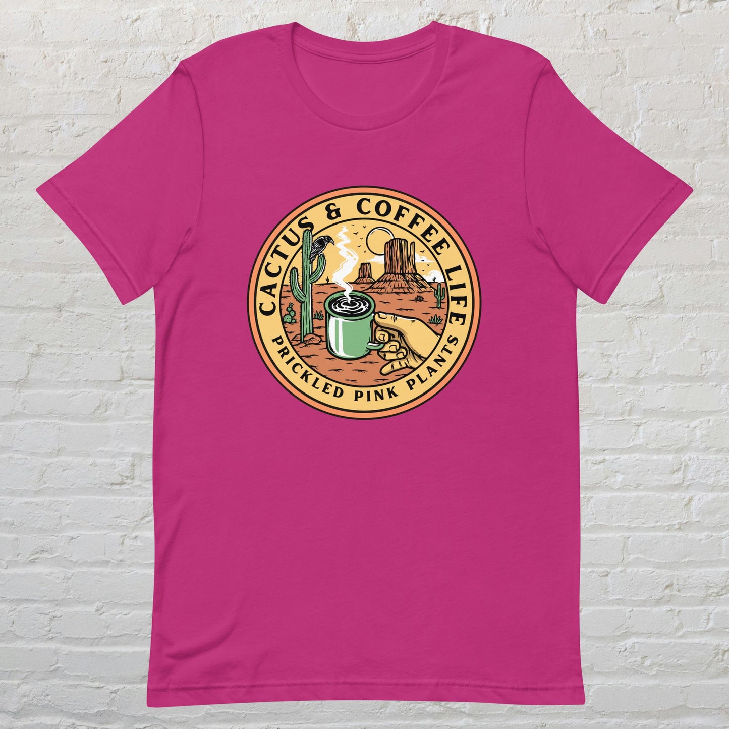 "Cactus & Coffee Life" Unisex t-shirt