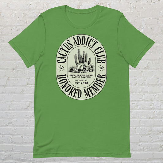 "Cactus Addict Club Honorary Member" Unisex t-shirt