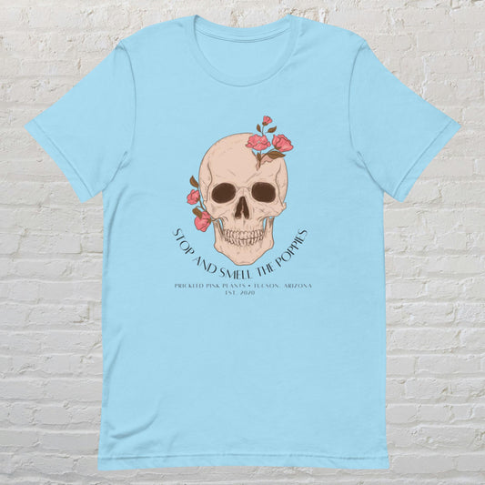 "Stop and Smell the Poppies" Unisex t-shirt