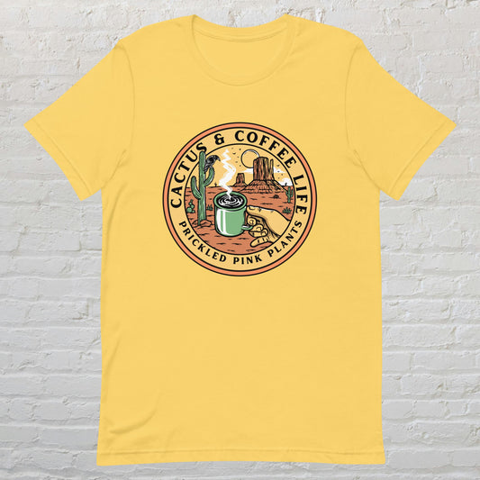 "Cactus & Coffee Life" Unisex t-shirt